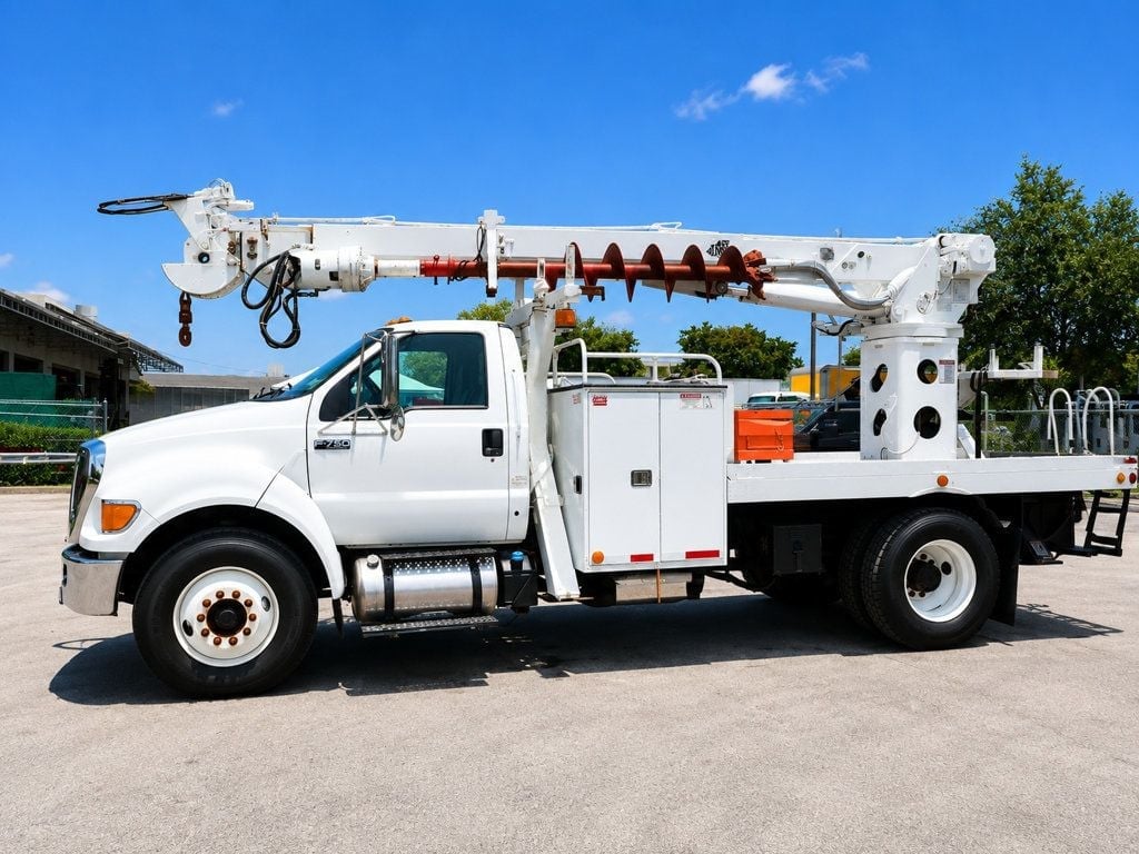 2015 Ford F750 Terex Commander C4047 Digger Derrick, Auger truck