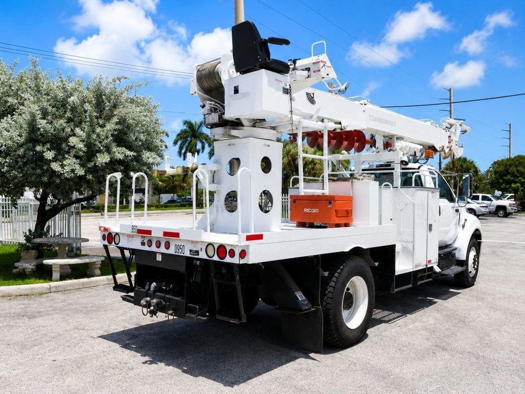 2015 Ford F750 Terex Commander C4047 Digger Derrick, Auger truck