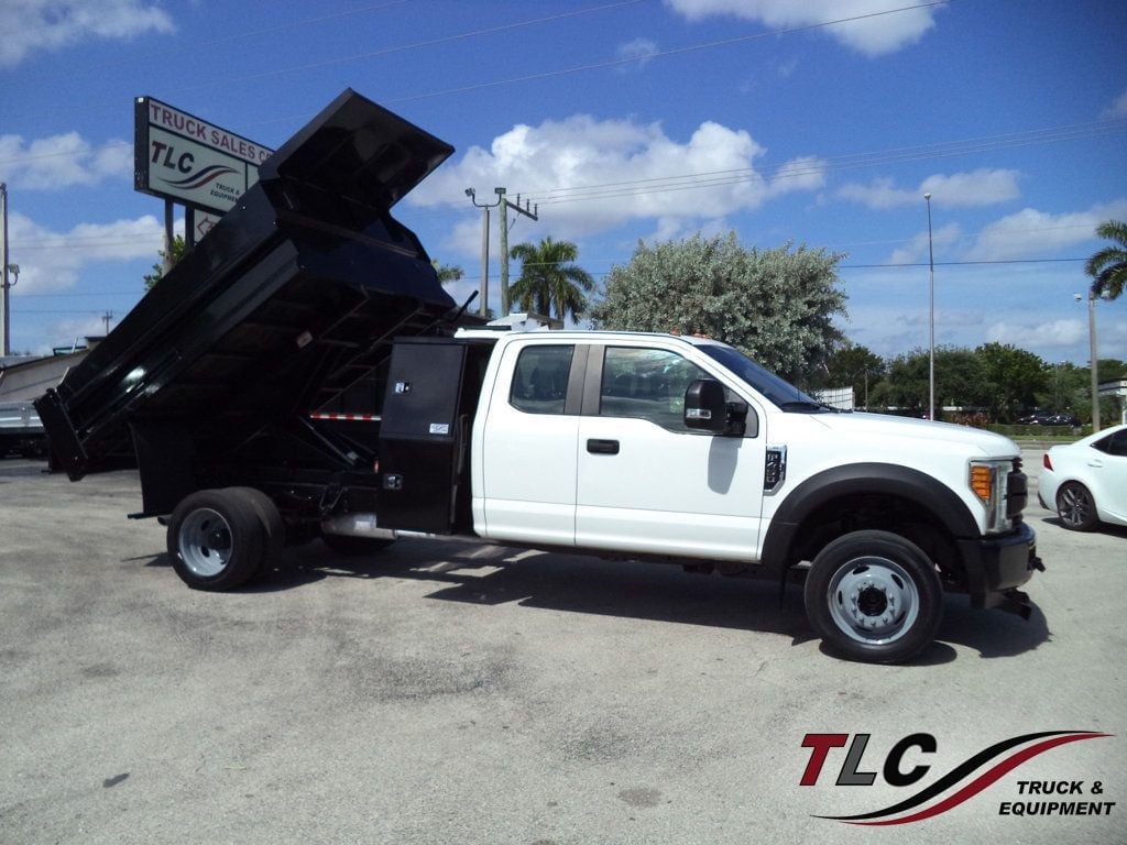 2017 Ford F450 Extended Cab w/ 10ft Dump Truck Steel Mason Dump Body