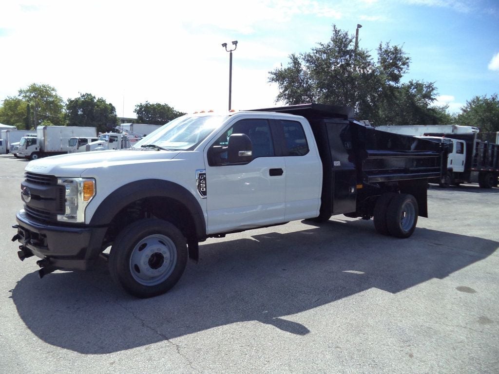 2017 Ford F450 Extended Cab w/ 10ft Dump Truck Steel Mason Dump Body