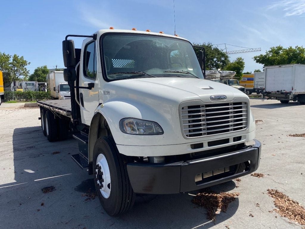 2018 Freightliner Business Class M2 106 52k GVWR, w/ 24ft Flatbed Platform body