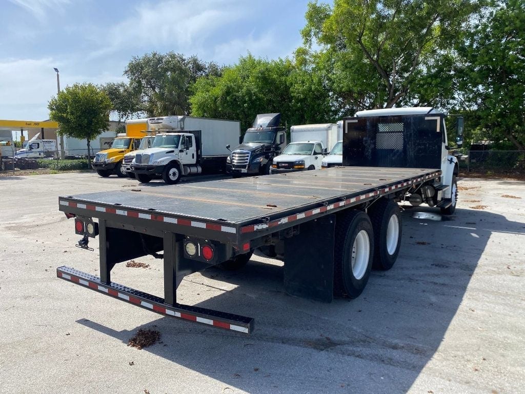 2018 Freightliner Business Class M2 106 52k GVWR, w/ 24ft Flatbed Platform body