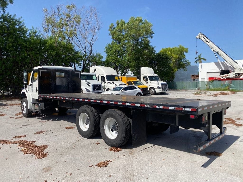 2018 Freightliner Business Class M2 106 52k GVWR, w/ 24ft Flatbed Platform body