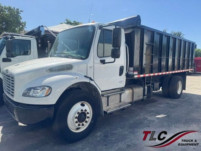 2018 Freightliner Business Class M2 106 w/ New 18ft Steel Trash Dump Body Landscape Dump