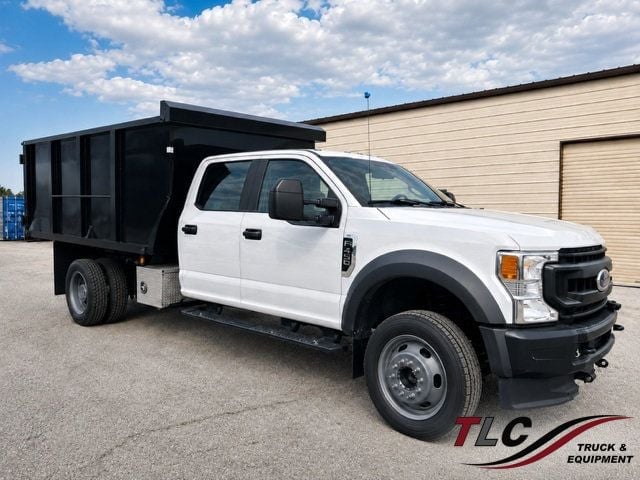 2020 Ford F450 Crew Cab w/ 10ft Dump Truck Steel Trash Landscape Dump Body