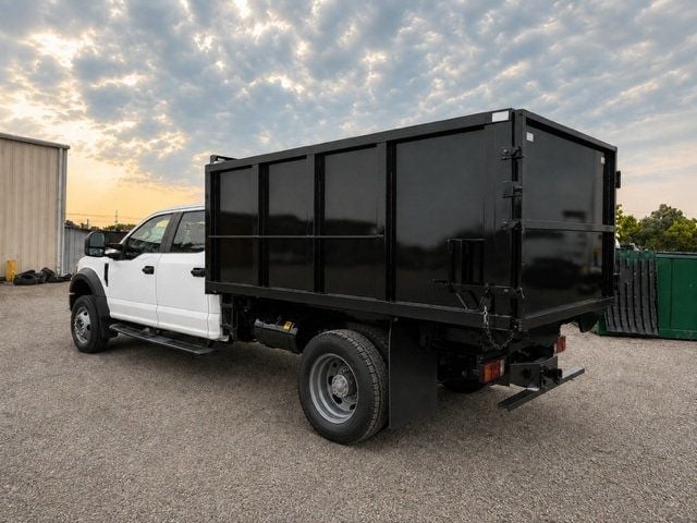 2020 Ford F450 Crew Cab w/ 10ft Dump Truck Steel Trash Landscape Dump Body