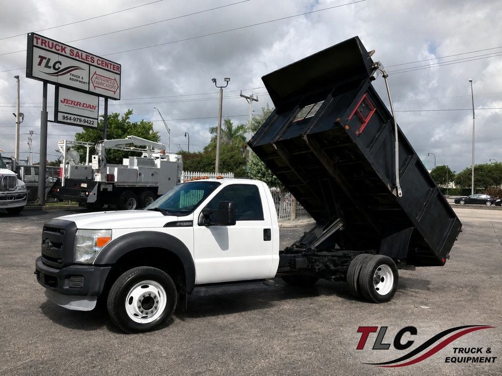 2014 Ford F450 w/ 12ft Dump Truck Steel Trash Landscape Dump Body