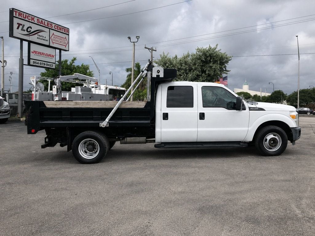 2015 Ford F350 Crew Cab w/ 9ft Dump Truck Steel Mason Dump Body