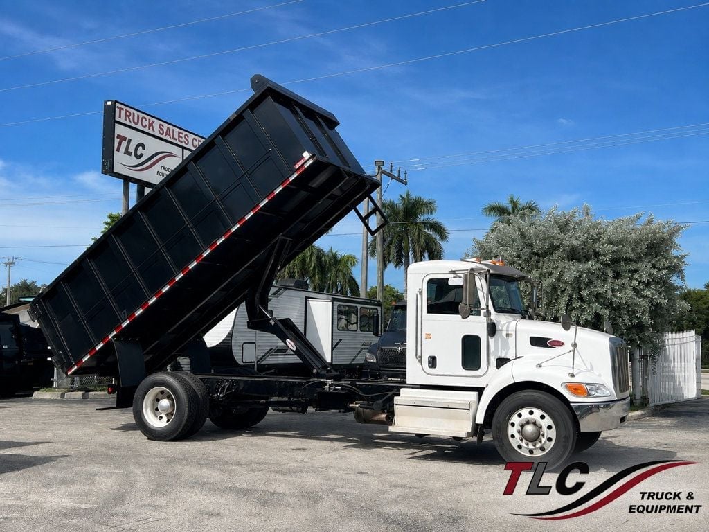 2020 Peterbilt 337 w/ New 18ft Steel Trash Dump Body Landscape Dump
