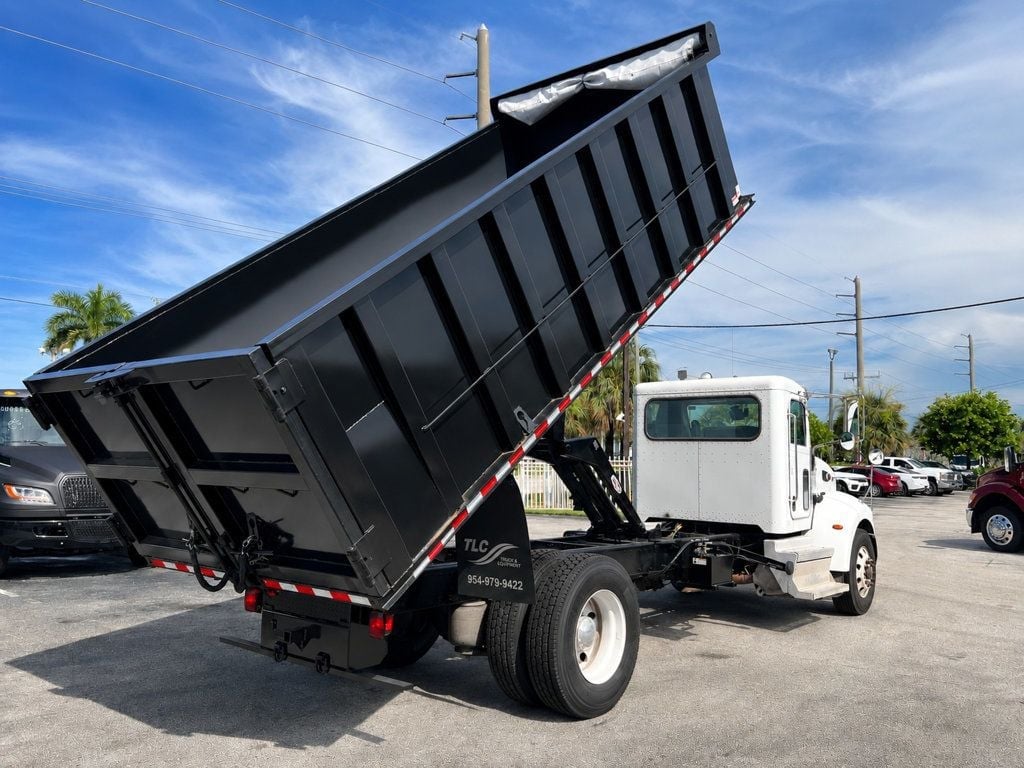 2020 Peterbilt 337 w/ New 18ft Steel Trash Dump Body Landscape Dump