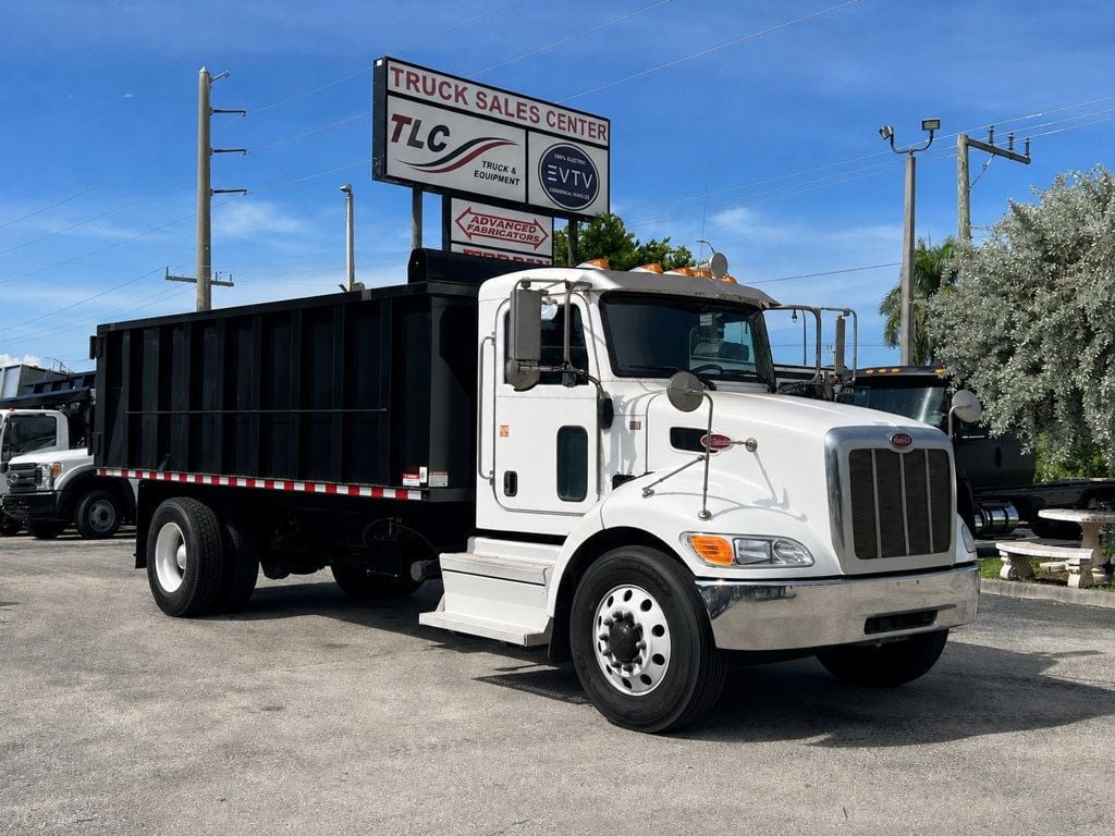 2020 Peterbilt 337 w/ New 18ft Steel Trash Dump Body Landscape Dump