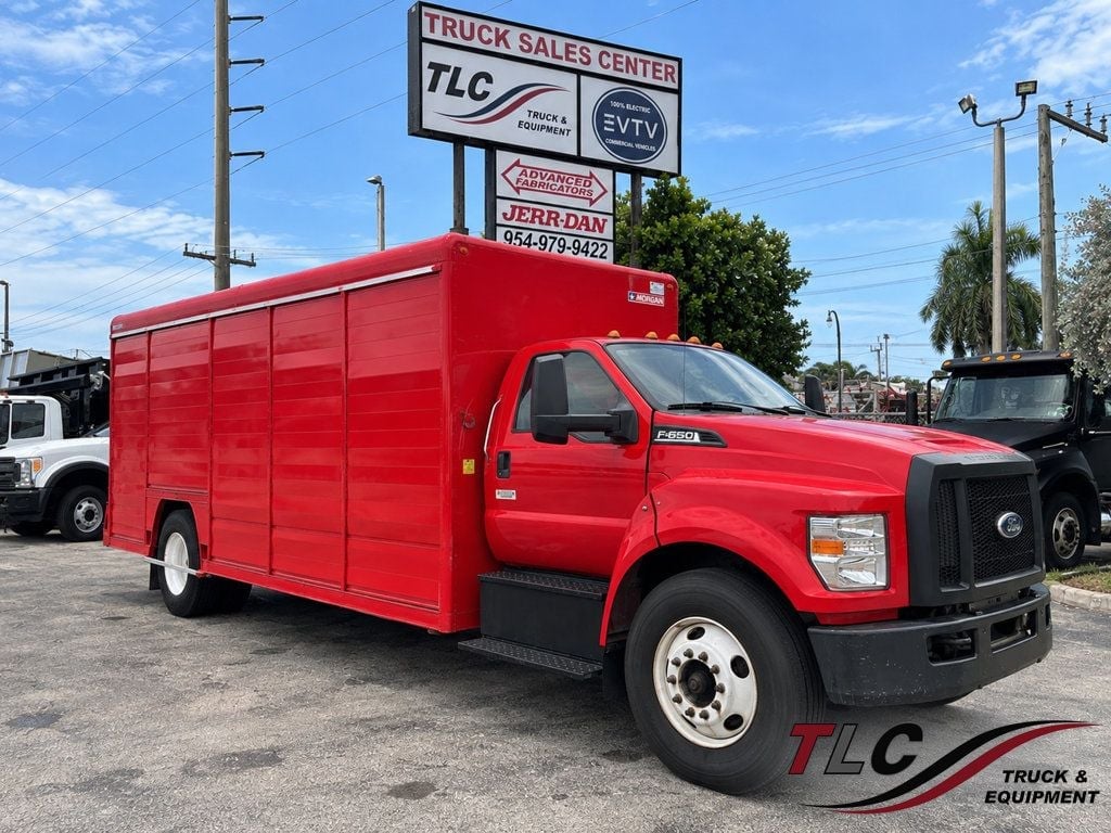2019 Ford F650 w/ 10 Bay Mickey Aluminum Truck Side Loaders Beverage