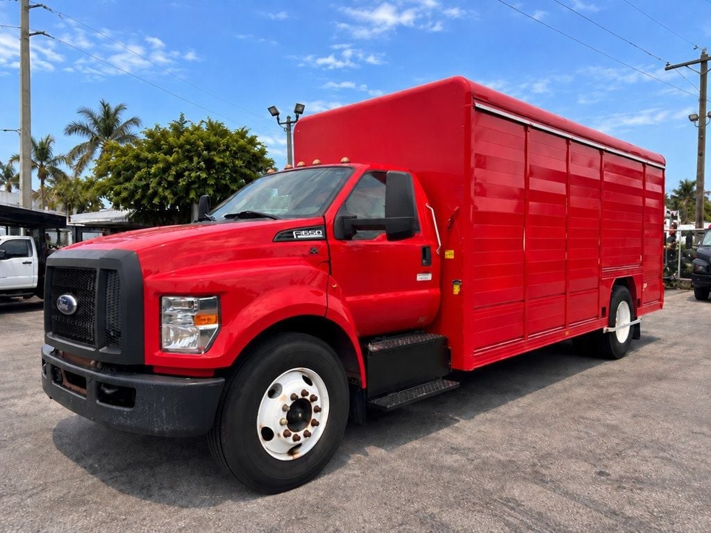 2019 Ford F650 w/ 10 Bay Mickey Aluminum Truck Side Loaders Beverage