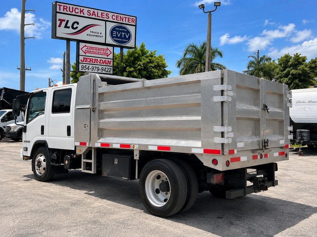 2019 Isuzu NPR XD CREW diesel w/ 14ft Landscape Body Aluminum dump Truck