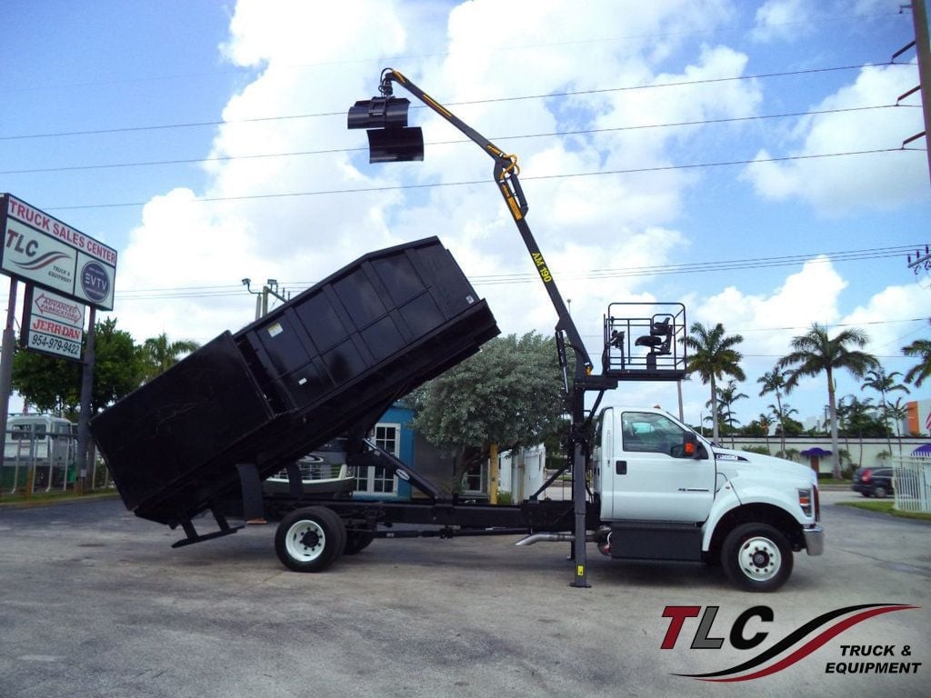 2023 Ford F650 With 21 Yard Grapple Truck 18ft Dump Garbage Truck