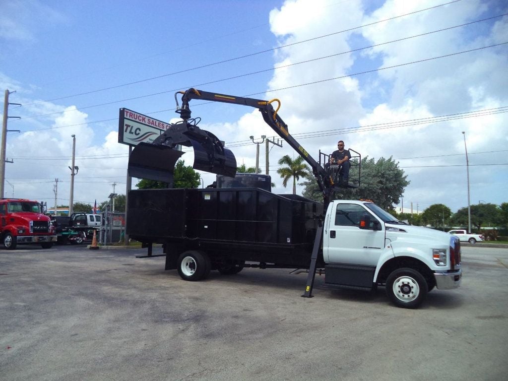 2023 Ford F650 With 21 Yard Grapple Truck 18ft Dump Garbage Truck