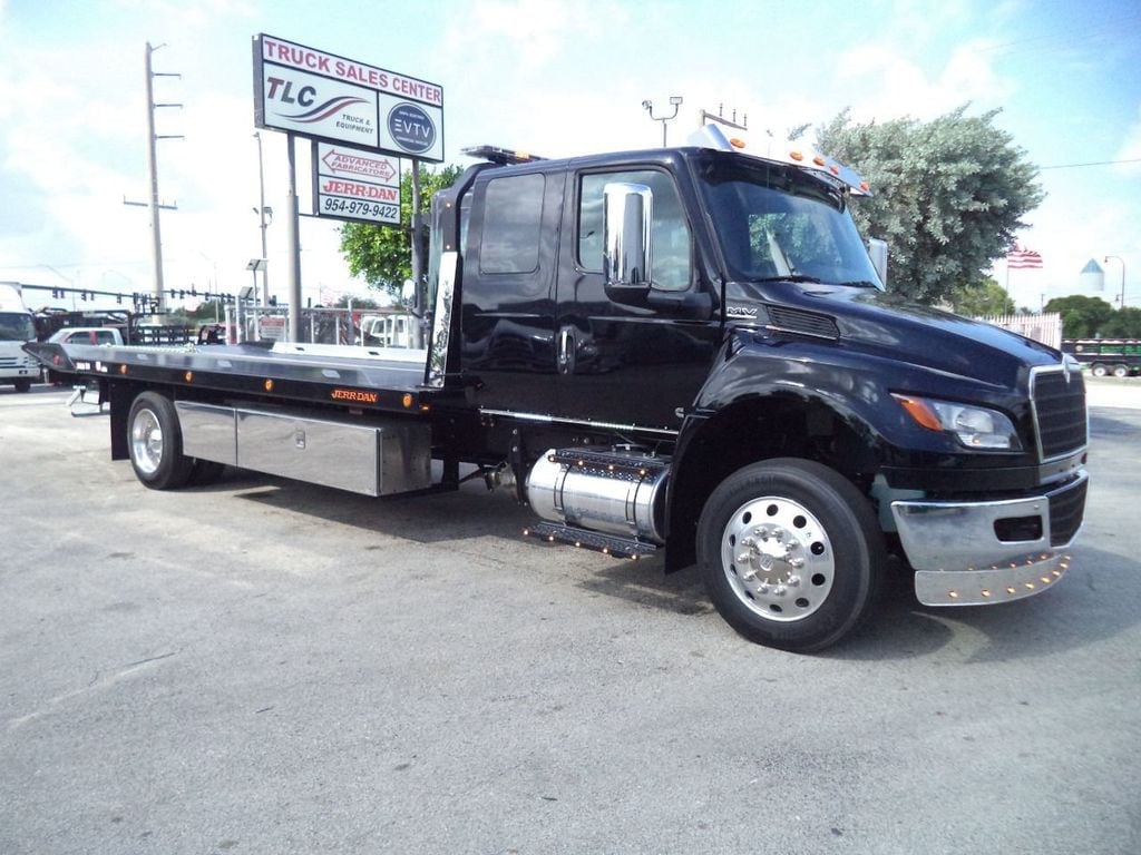 2027 International MV607 Extended Cab 22′ Jerrdan Rollback Tow Truck 22srrd6twlp Shark 300hp