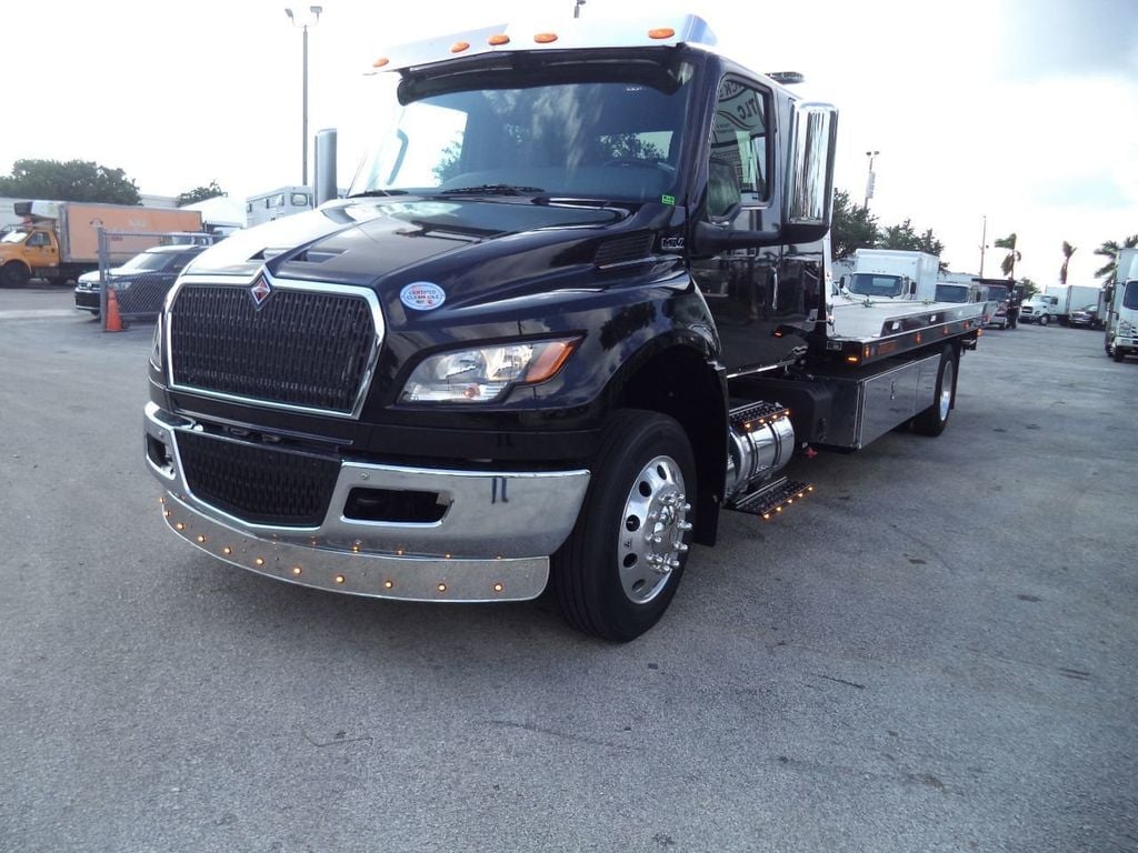 2027 International MV607 Extended Cab 22′ Jerrdan Rollback Tow Truck 22srrd6twlp Shark 300hp