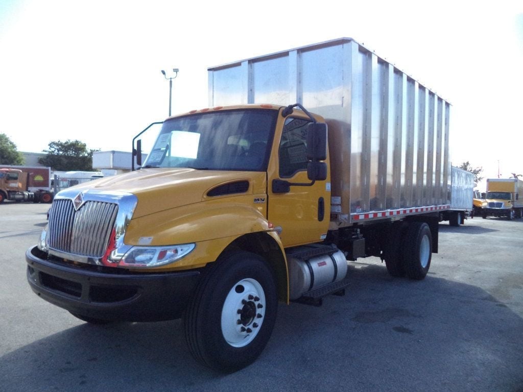 2019 International 4300 w/ New 16ft Aluminum Chipper Truck Landscape Dump Body