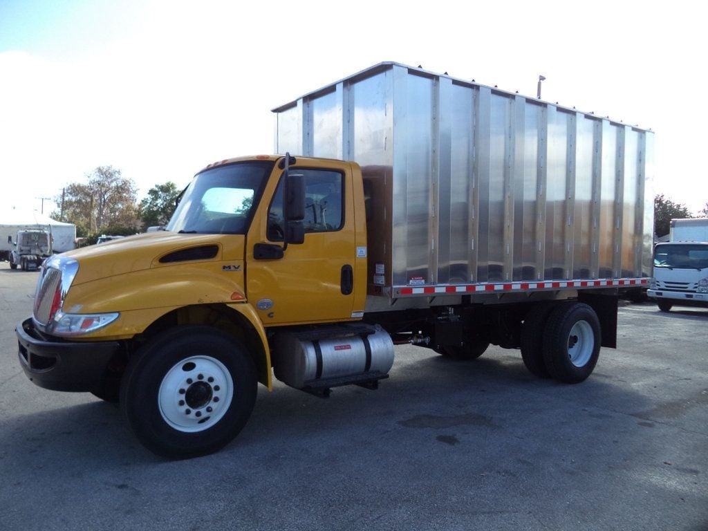 2019 International 4300 w/ New 16ft Aluminum Chipper Truck Landscape Dump Body