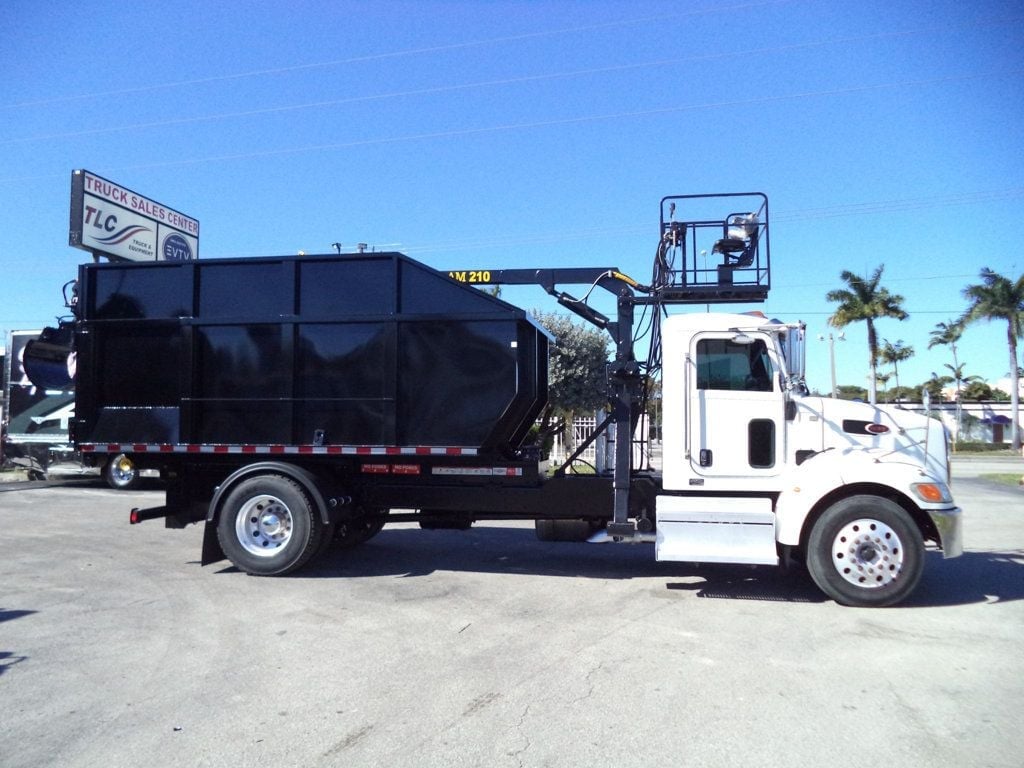 2020 Peterbilt 337 With 15ft Roll-Off Truck 25 Yard Grapple Boom & Seat