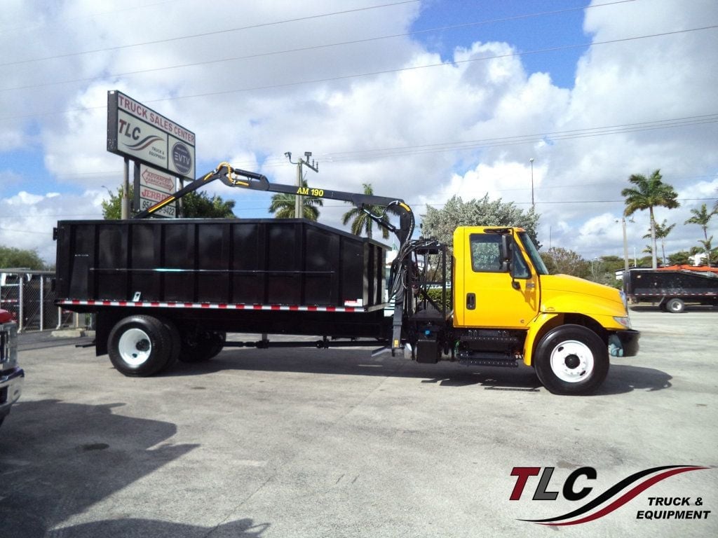 2019 International 4300 With New 21 Yard Grapple Truck 18ft Dump Garbage Truck