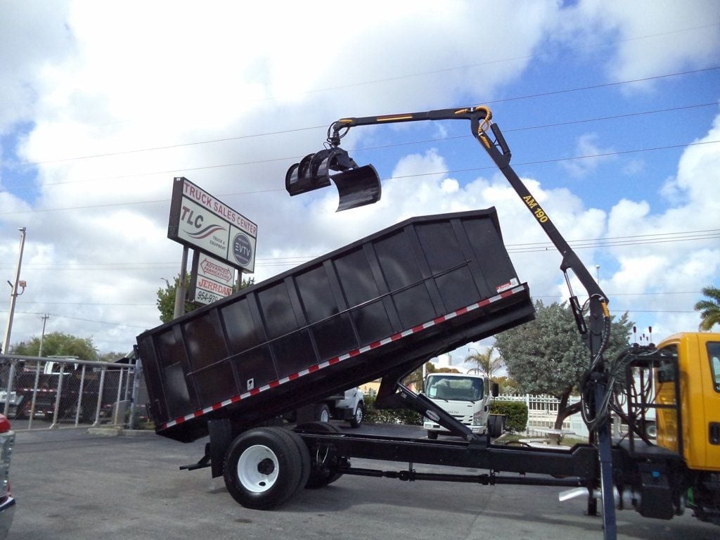 2019 International 4300 With New 21 Yard Grapple Truck 18ft Dump Garbage Truck