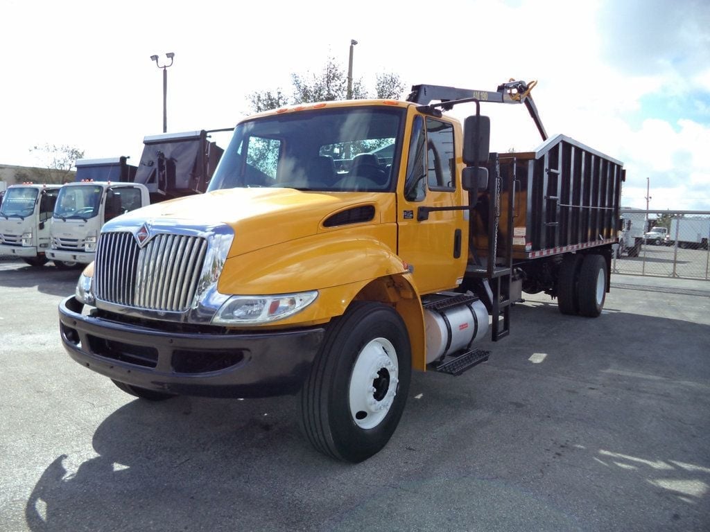 2019 International 4300 With New 21 Yard Grapple Truck 18ft Dump Garbage Truck