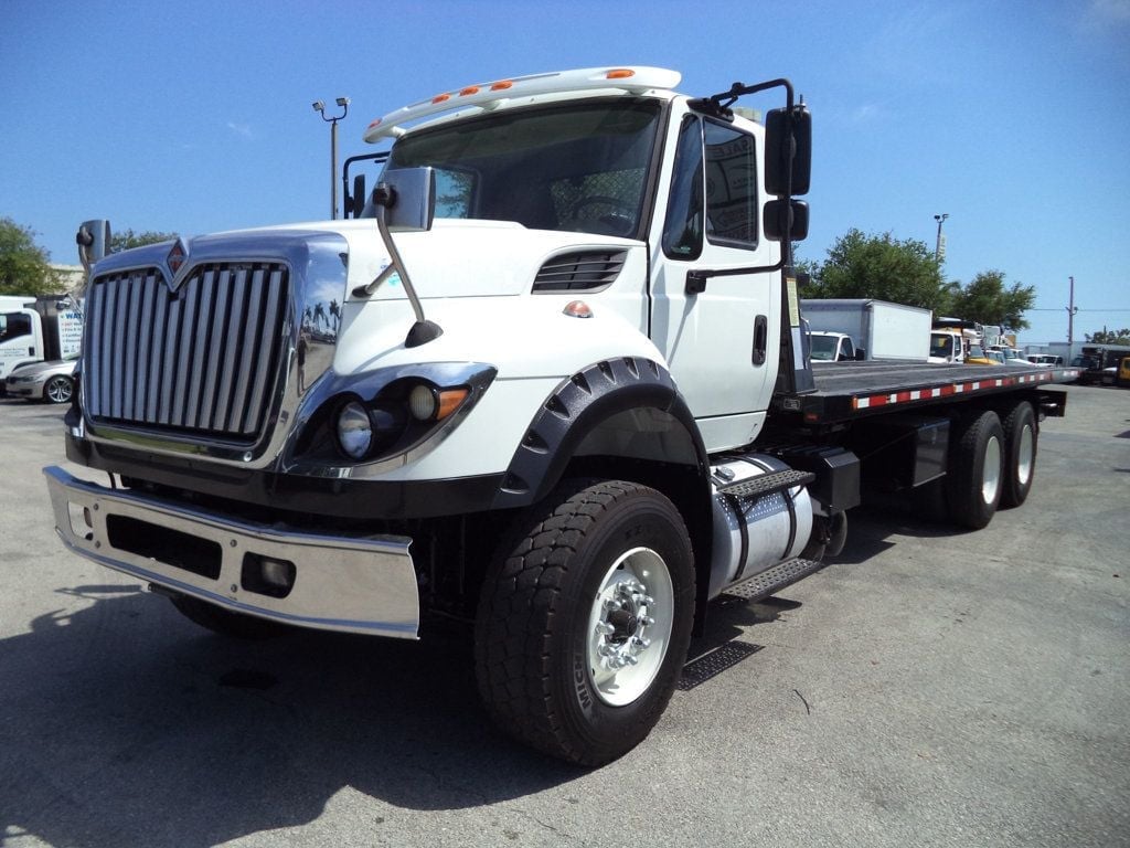 2016 International 7600 w/ JerrDan 28ft Industrial Carrier 15 Ton Tamdem Axle