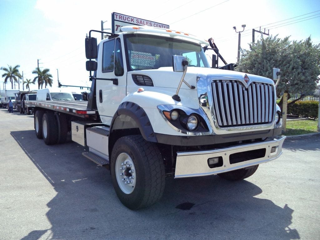 2016 International 7600 w/ JerrDan 28ft Industrial Carrier 15 Ton Tamdem Axle