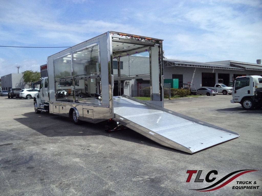 2027 International MV607 Crew Cab w/ JerrDan 22ft Enclosed Clear Sided TowBox Car Carrier