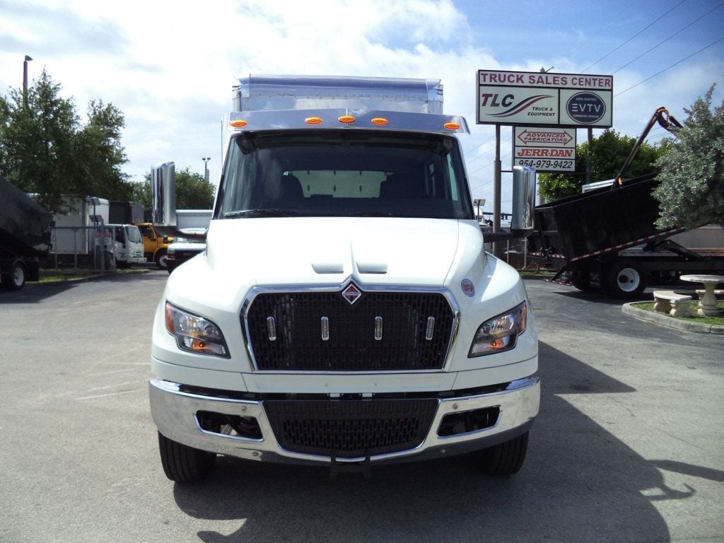 2027 International MV607 Crew Cab w/ JerrDan 22ft Enclosed Clear Sided TowBox Car Carrier