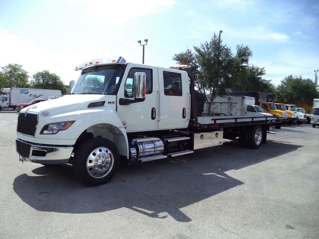 2026 International MV607 Crew Cab w/ 22′ JerrDan Car Carrier 6 Ton Low Pro Wide Rollback