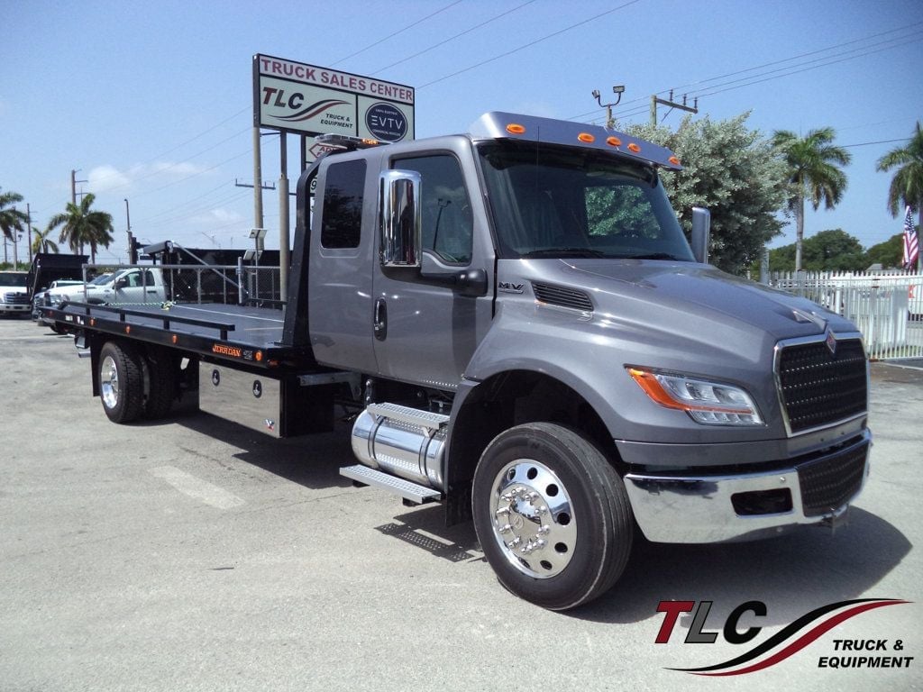 2027 International MV607 Extended Cab w/ 22′ JerrDan Car Carrier 6 Ton Low Pro Wide Rollback