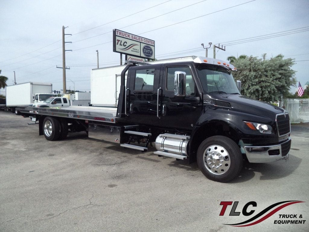 2026 International MV607 Crew Cab w/ 22ft JerrDan Car Carrier 6 Ton Wide Low Pro Rollback