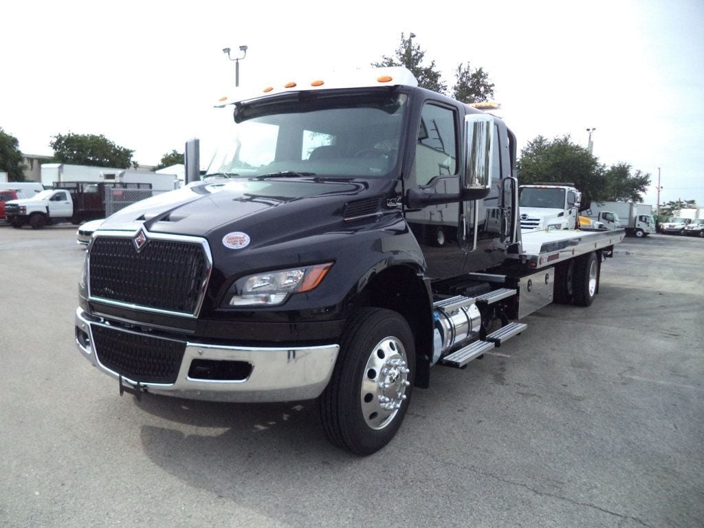 2026 International MV607 Crew Cab w/ 22ft JerrDan Car Carrier 6 Ton Wide Low Pro Rollback