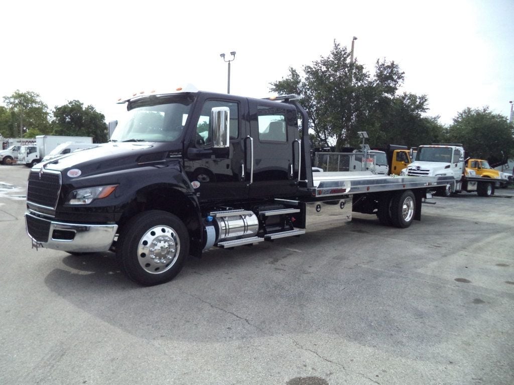 2026 International MV607 Crew Cab w/ 22ft JerrDan Car Carrier 6 Ton Wide Low Pro Rollback