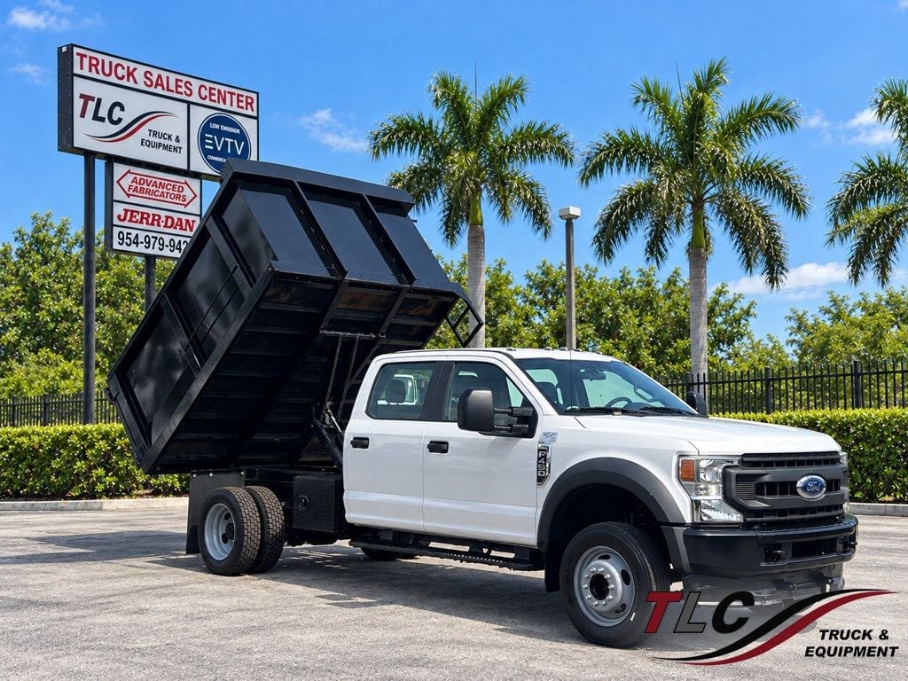 2020 Ford F450 Crew Cab w/ 10ft Dump Truck Steel Trash Landscape Dump Body