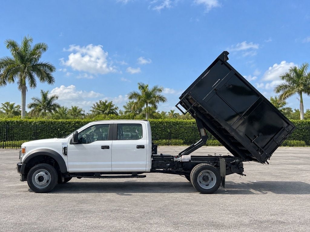 2020 Ford F450 Crew Cab w/ 10ft Dump Truck Steel Trash Landscape Dump Body