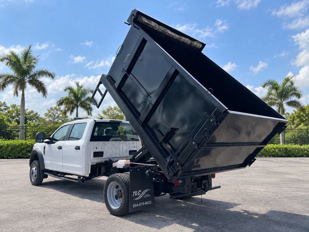 2020 Ford F450 Crew Cab w/ 10ft Dump Truck Steel Trash Landscape Dump Body
