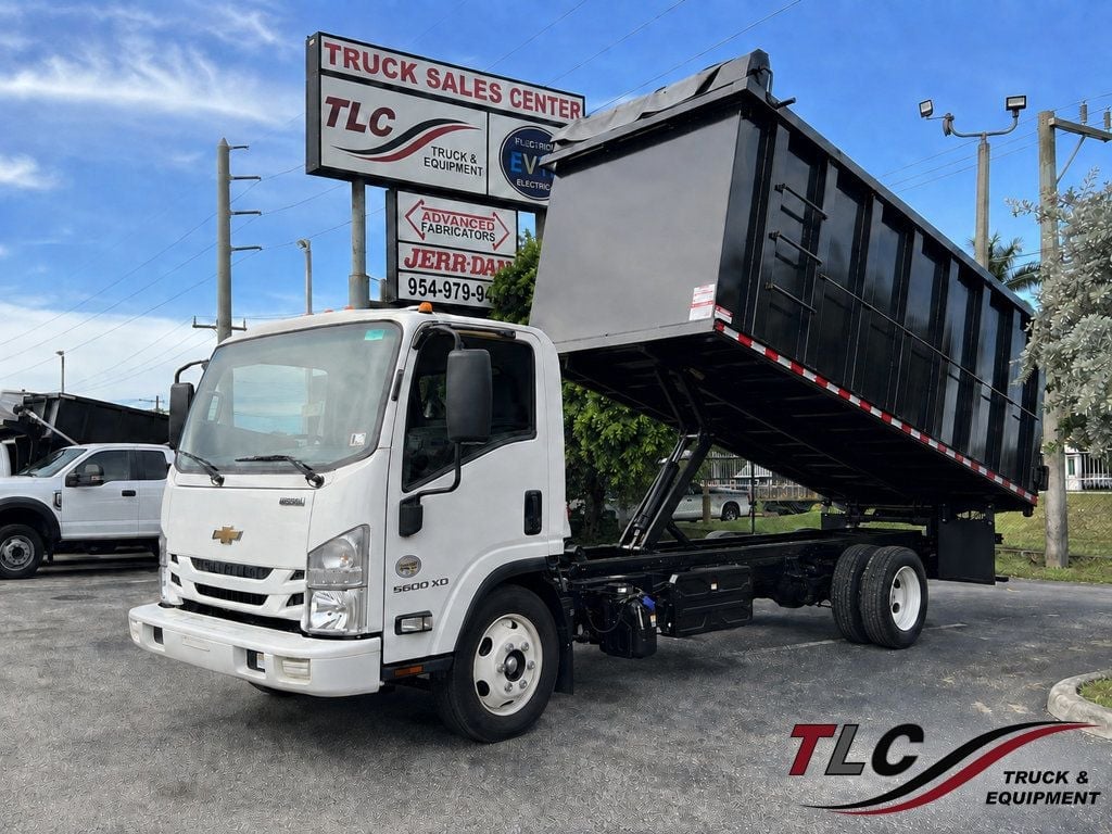 2022 Isuzu NRR w/ New 18ft Steel Trash Dump Body Landscape Dump