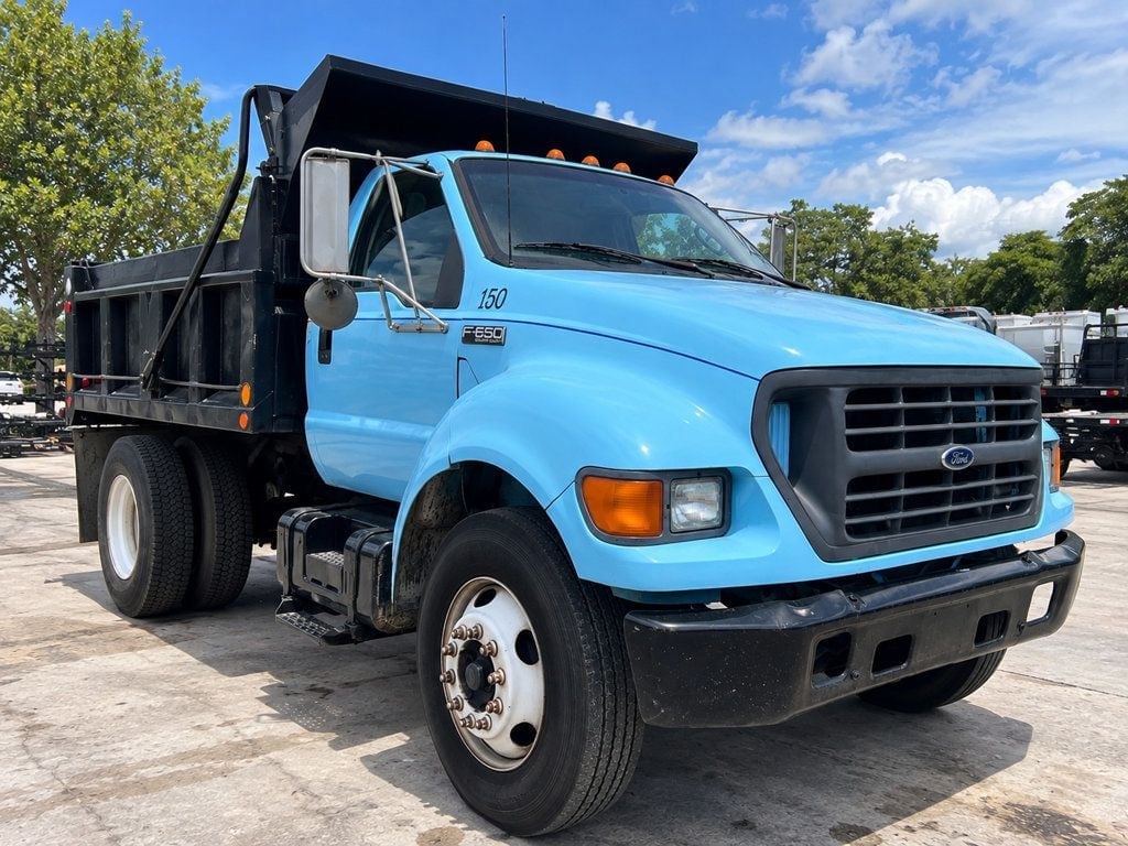 2000 Ford F650 w/ 10ft Dump Truck Non CDL Steel Mason Dump Body