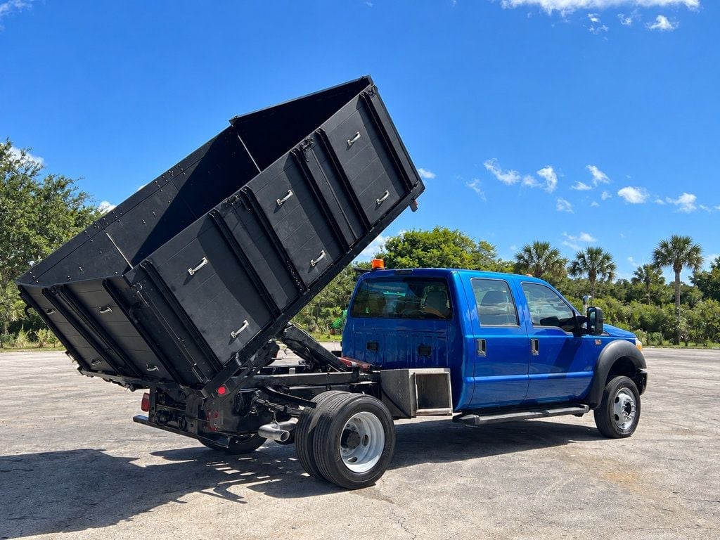 2016 Ford F450 Crew Cab w/ 10ft Dump Truck Stake Side Doors Removable Sides