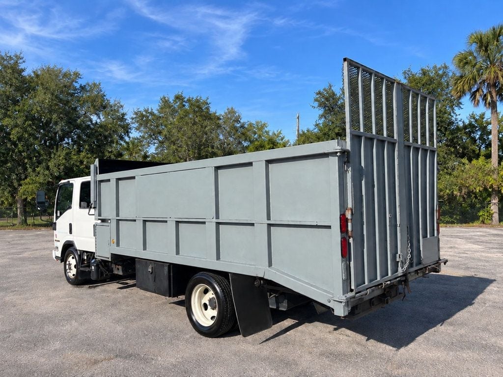 2016 Isuzu NPR XD CREW diesel w/ 16ft Landscape Body Steel Dump Dovetail Truck