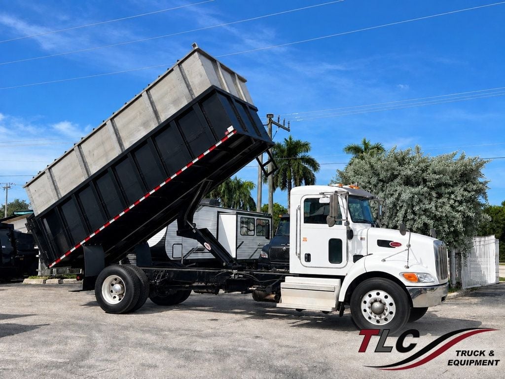 2020 Peterbilt 337 w/ New 18ft Steel Trash Dump Removable Chipper Top