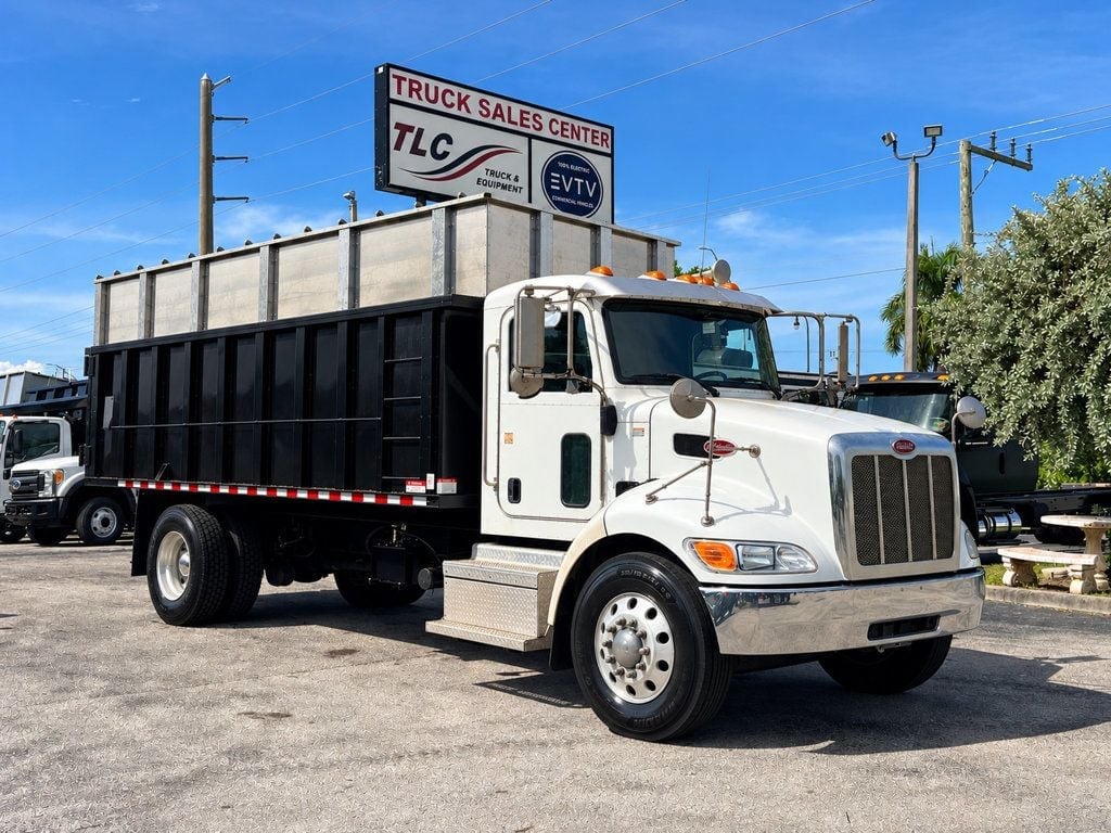 2020 Peterbilt 337 w/ New 18ft Steel Trash Dump Removable Chipper Top
