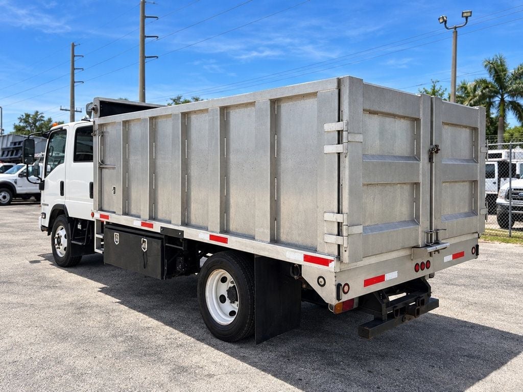 2016 Isuzu NPR XD CREW gas w/ 14ft Landscape Body Aluminum dump Truck