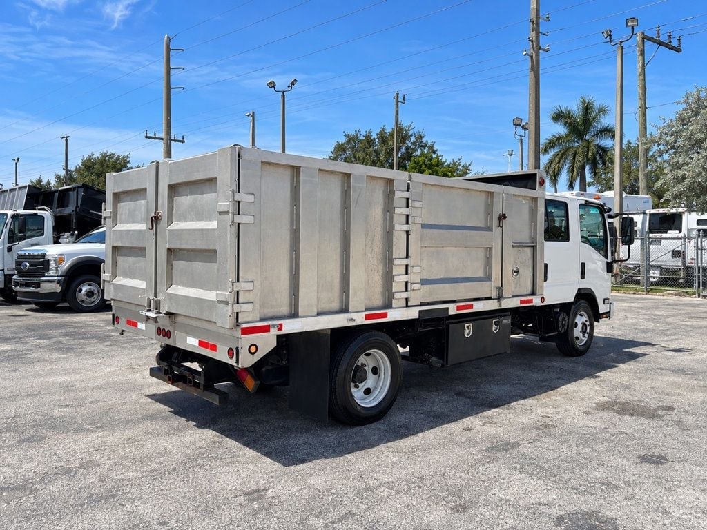 2016 Isuzu NPR XD CREW gas w/ 14ft Landscape Body Aluminum dump Truck