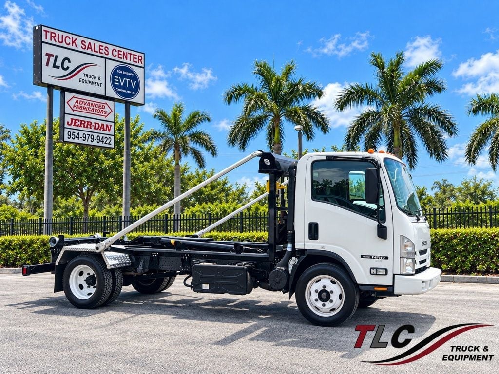 2021 Isuzu NRR w/ Hyva 13K Hooklift Rolloff Trash Container Truck