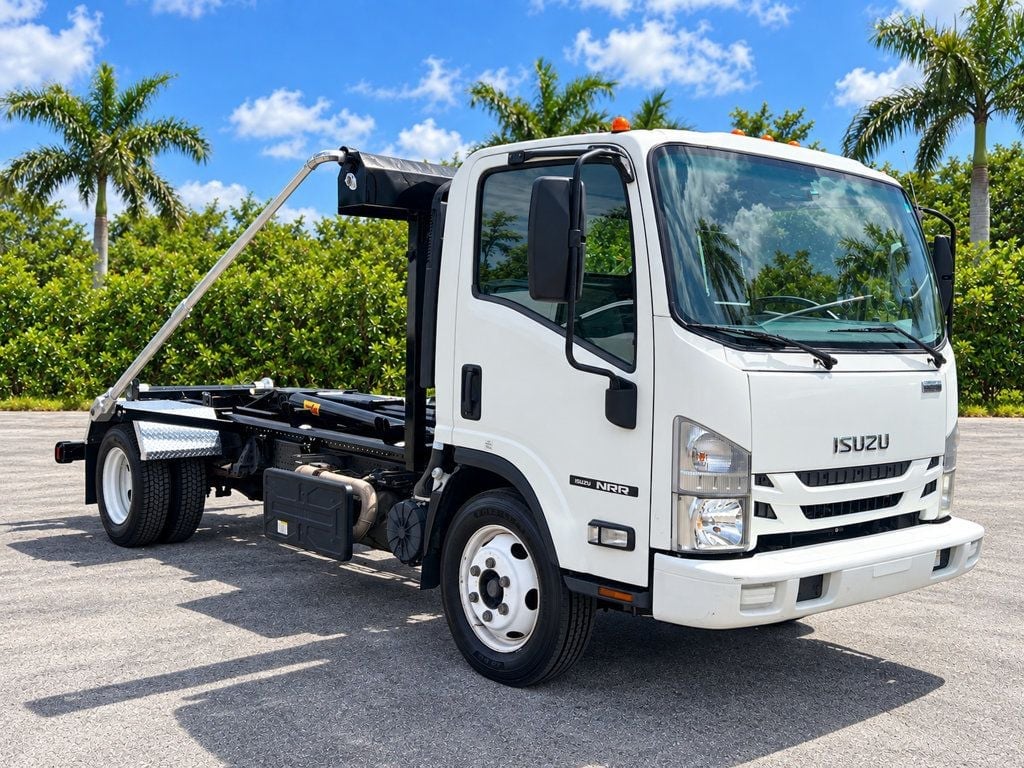2021 Isuzu NRR w/ Hyva 13K Hooklift Rolloff Trash Container Truck